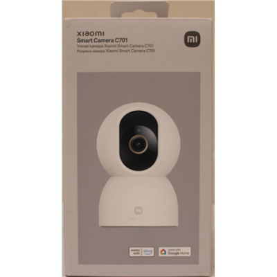 РАСПРОДАЖА. Xiaomi Smart Camera C701 EU  |  Xiaomi Smart Camera C701 EU  |  24 месяц(ев)  |  Купол  |  8 МП  |  F / 1.6  |  H.265  |  microSD карта (8 ГБ до 256 ГБ)  |  ПОВРЕЖДЕННАЯ УПАКОВКА, ДЕМО