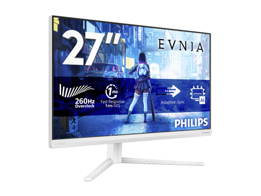 Philips 27M2N5201P / 00  |  27 "  |  Fast IPS  |  FHD  |  16:9  |  260 Hz  |  1 ms  |  1920 x 1080 pixels  |  300 cd / m²  |  HDMI ports quantity 2  |  White