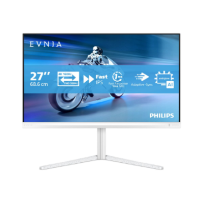 Philips 27M2N5901A / 00  |  27 "  |  Fast IPS  |  UHD  |  16:9  |  160 Hz  |  1 ms  |  3840 x 2160 pixels  |  350 cd / m²  |  HDMI ports quantity 2  |  White