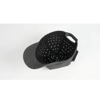Lunni Red and Near-infrared Light Therapy Cap Grey Denim