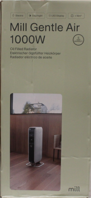 РАСПРОДАЖА. Масляный обогреватель 1000W, технология Heat boost – высокоэффективные обогреватели, повышенное распределение тепла  |  Mill  |  Обогреватель  |  AB-H1000DN  |  Масляный радиатор  |  1000 W  |  Количество уровней мощности 3  |  Подходит для по