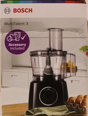 SALE OUT.  |  Bosch  |  Kitchen machine Multi Talent 3  |  MCM3110W  |  800 W  |  Number of speeds 2  |  Bowl capacity 2,3 L  |  White  |  DAMAGED PACKAGING