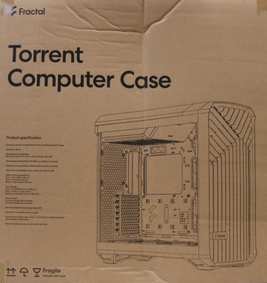 IZPĀRDOŠANA. Fractal Design Torrent Black RGB TG  |  Fractal Design  |  Torrent Black RGB TG Light Tint  |  Torrent Black RGB TG  |  ATX  |  Black  |  DAMAGED PACKAGING