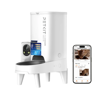 PETKIT P571 2 (D4H-2) YumShare Solo 2 barotājs ar kameru  |  Ietilpība 3 L  |  Materiāls ABS, 304 nerūsējošais tērauds, Silikons  |  Balts