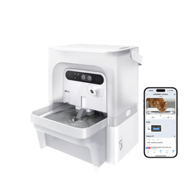 PETKIT ūdens strūklaka ar kameru  |  EverSweet Ultra  |  Tilpums 5 L  |  Materiāls ABS, 304 nerūsējošais tērauds, PP, PPO  |  Balts