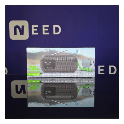 Muse M-750 FBT pārnēsājamais Bluetooth skaļrunis ar FM radio | 10 W | IPX4 | NFC | Melns