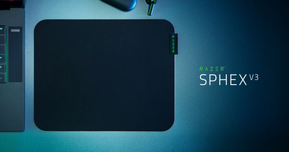 Razer  |  Spēļu pele paliktnis  |  Sphex V3  |  Melns