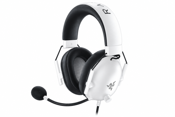 Razer spēļu austiņas  |  BlackShark V2 X  |  Vadu  |  Ap ausīm  |  Mikrofons  |  Īpašā baltā izdevumā  |  Troksni slāpējošas