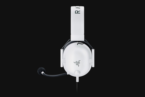 Razer spēļu austiņas  |  BlackShark V2 X  |  Vadu  |  Ap ausīm  |  Mikrofons  |  Īpašā baltā izdevumā  |  Troksni slāpējošas