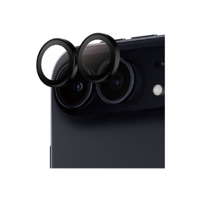 PanzerGlass Hoops  |  Camera Lens  |  Apple  |  iPhone Duo  |  Metal / Silicone  |  Black