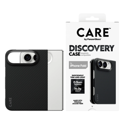 PanzerGlass Discovery Case  |  Задняя крышка  |  Apple  |  iPhone 2026 Fold  |  Переработанный пластик  |  Черный