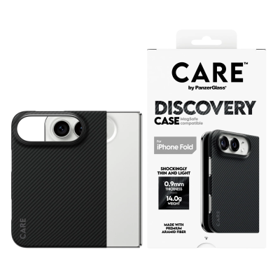 PanzerGlass Discovery Case  |  Задняя крышка  |  Apple  |  iPhone 2026 Fold  |  Переработанный пластик  |  Черный