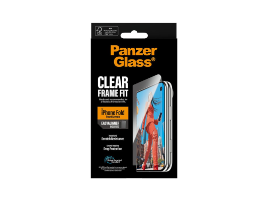 PanzerGlass FrameFit с EasyAligner  |  Защитное стекло  |  Apple  |  iPhone Duo  |  Стекло  |  Прозрачный