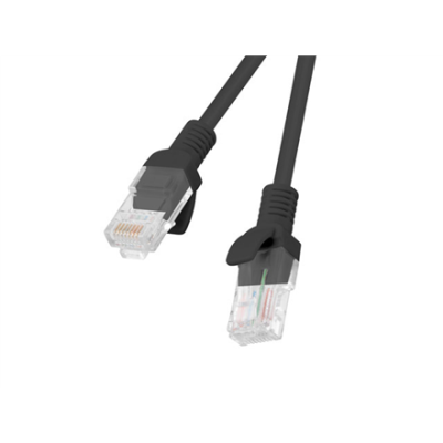 Lanberg Patchcord CAT.5E UTP 1M fluke прошел 10-pack, черный  |  PCU5-20CC-0100-BK