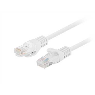 Lanberg Patchcord CAT.5E UTP 0.25M прошёл флуковское тестирование 10-pack, Белый  |  PCU5-20CC-0025-W