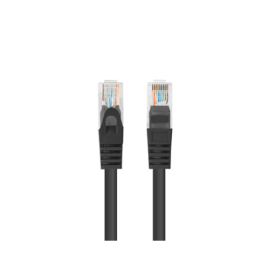 Lanberg Patchcord CAT.6 UTP 2M с сертификатом fluke, 10 штук, черный  |  PCU6-20CC-0200-BK