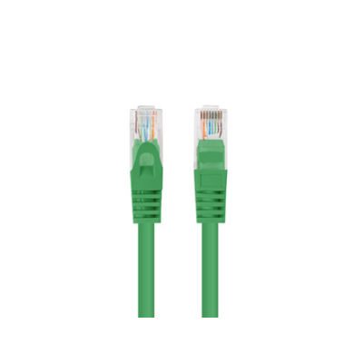 Lanberg Patchcord CAT.6 UTP 0.25M прошедший тест Fluke 10-pack, Зеленый  |  PCU6-20CC-0025-G