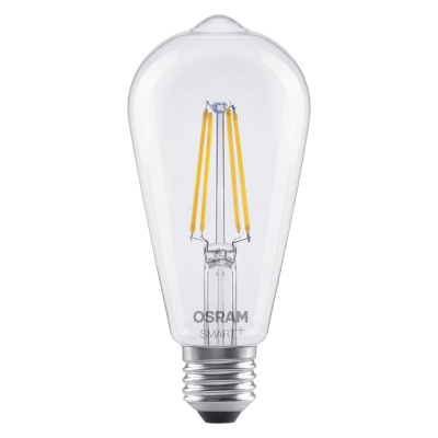 Osram SMART+ MATTER regulējams klasiskās Edison 60 827 E27  |  E27  |  6 W  |  Silti balta  |  Wi-Fi