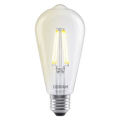 Osram SMART+ MATTER regulējams klasiskās Edison 60 827 E27  |  E27  |  6 W  |  Silti balta  |  Wi-Fi