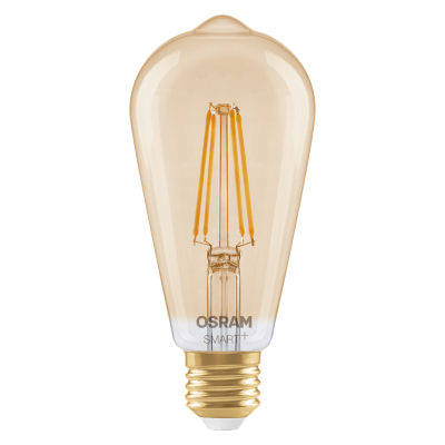 Osram SMART+ MATTER Filament Dimmable Classic Edison 53 824 Gold  |  E27  |  6 W  |  Warm White  |  Wi-Fi