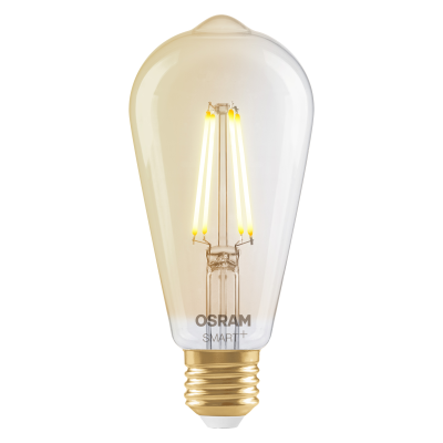 Osram SMART+ MATTER Filament Dimmable Classic Edison 53 824 Gold  |  E27  |  6 W  |  Warm White  |  Wi-Fi