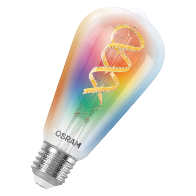 Osram SMART+ MATTER Filament Multicolor Classic Edison 40  |  E27  |  4.8 W  |  RGBW  |  Wi-Fi
