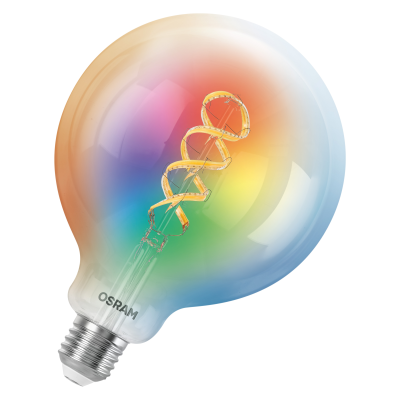 Osram SMART+ MATTER Filament Multicolor Classic Globe 125 40  |  E27  |  4.8 W  |  RGBW  |  Wi-Fi