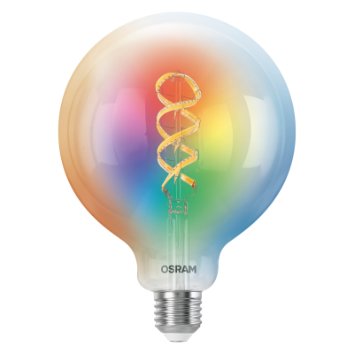 Osram SMART+ MATTER Filament Multicolor Classic Globe 125 40  |  E27  |  4.8 W  |  RGBW  |  Wi-Fi