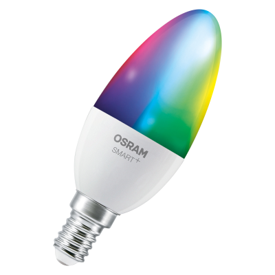 Osram SMART+ MATTER Многоцветный Классический B40  |  E14  |  4.9 W  |  RGBW  |  Wi-Fi