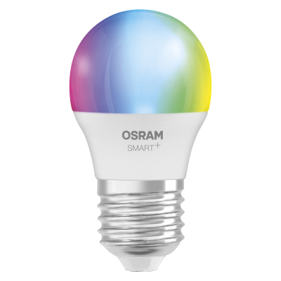 Osram SMART+ MATTER daudzkrāsu klasiskā P40 vienas iepakojuma  |  E27  |  4.9 W  |  RGBW  |  Wi-Fi