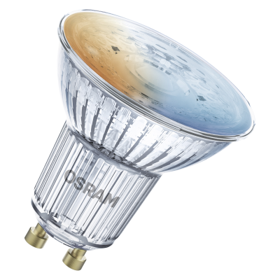 Osram SMART+ MATTER Регулируемый белый точечный светильник PAR16 50 45° в упаковке  |  GU10  |  4.7 Вт  |  Регулируемый белый  |  Wi-Fi