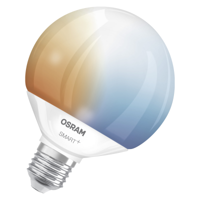 Osram SMART+ MATTER Globe 95 100 827 865 TW  |  E27  |  14 W  |  Regulējams baltais  |  Wi-Fi