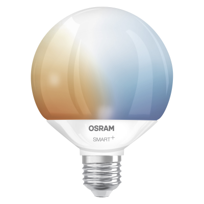Osram SMART+ MATTER Globe 95 100 827 865 TW  |  E27  |  14 W  |  Regulējams baltais  |  Wi-Fi
