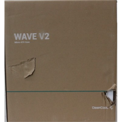 SALE OUT. Deepcool Wave V2 Micro ATX PC case  |  Deepcool  |  Wave V2  |  Black  |  Micro ATX  |  DAMAGED PACKAGING  |  Power supply included No