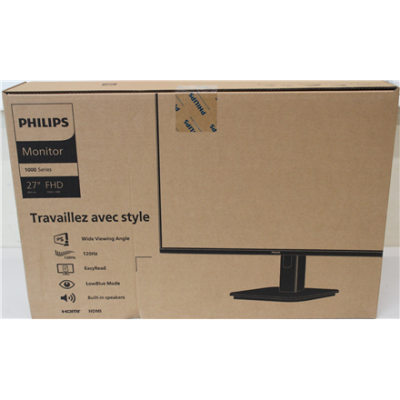 РАСПРОДАЖА. PHILIPS 27E1N1100A / 00 27" 16:9 / 1920x1080 / 250cdm2 / 4ms / VGA HDMI Audio out, ПОВРЕЖДЕННАЯ УПАКОВКА  |  РАСПРОДАЖА.  |  Philips  |  27E1N1100A / 00  |  27 "  |  IPS  |  16:9  |  100 Гц  |  4 мс  |  1920 x 1080 пикселей  |  250 cd / м²  | 