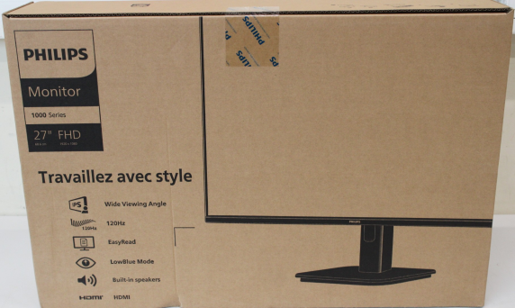 РАСПРОДАЖА. PHILIPS 27E1N1100A / 00 27" 16:9 / 1920x1080 / 250cdm2 / 4ms / VGA HDMI Audio out, ПОВРЕЖДЕННАЯ УПАКОВКА  |  РАСПРОДАЖА.  |  Philips  |  27E1N1100A / 00  |  27 "  |  IPS  |  16:9  |  100 Гц  |  4 мс  |  1920 x 1080 пикселей  |  250 cd / м²  | 
