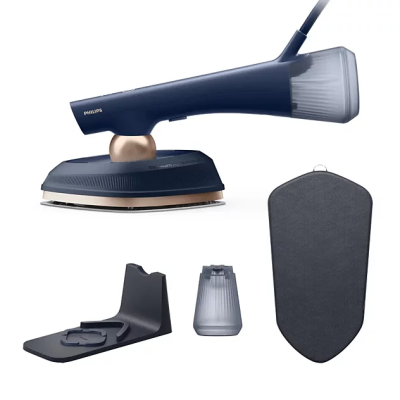 Утюг Philips с мягкой доской  |  OneTurn GC215 / 20  |  Утюг с паром  |  1800 Вт  |  Емкость для воды 200+300 мл  |  Непрерывный пар 45 г / мин  |  Увеличенная подача пара 90 г / мин  |  Синий