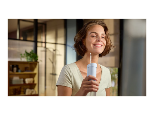 Philips Oral Irrigator  |  HX3333 / 24 Compact Flosser 1000  |  200 ml  |  Number of heads 1  |  Blue