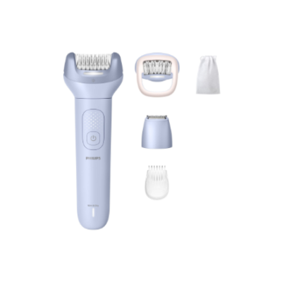 Philips Epilator  |  BRE711 / 00 Sērija 8000  |  Darbības laiks (maks.) 60 min  |  Jaudas līmeņu skaits 2  |  Mitrs un sauss  |  Zils