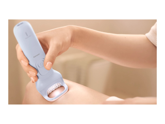 Philips Epilator  |  BRE711 / 00 Sērija 8000  |  Darbības laiks (maks.) 60 min  |  Jaudas līmeņu skaits 2  |  Mitrs un sauss  |  Zils