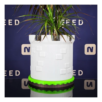 Decorative Castle-Shaped Plant Pot  |  3D Printed Product
