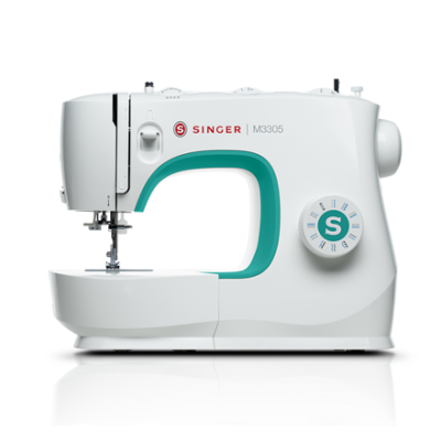Singer  |  Sewing Machine  |  M3305  |  Number of stitches 23  |  Number of buttonholes 1  |  White