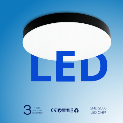 LED Waterproof luminaire 36W, 3CCT, 3960Lm, IP54, Ø 400 x 42 mm