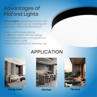 LED Waterproof luminaire 24W, 3CCT, 2640Lm, IP54, Ø 300 x 42 mm
