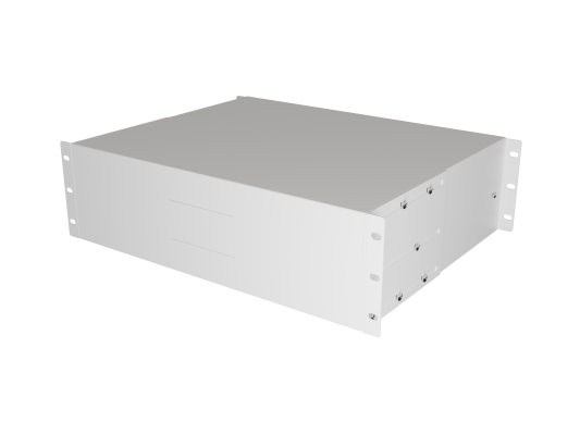 Lanberg 19" Drawer 3U / 483x360 mm max load capacity up to 90 kg 4 point assembly, Grey  |  Lanberg