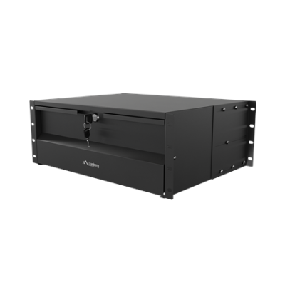 Lanberg 19" Drawer 4U / 483x360 mm max load capacity up to 90 kg 4 point assembly, Black  |  Lanberg