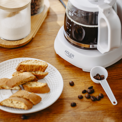 Adler Coffee Maker  |  AD 4381w  |  Drip  |  600 W  |  White