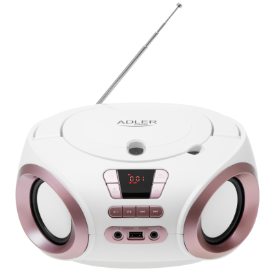 Adler  |  CD-MP3 Бумбокс  |  AD 1181  |  Динамики  |  USB-подключение  |  FM