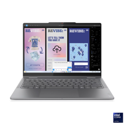 Lenovo Yoga 7 2-in-1 14ILL10 14 WUXGA Touch ULT5-226V / 16GB / 512GB / Intel Arc 130V Graphics / WIN11 Home / ENG Backlit kbd / Luna Grey / 2G Garantija