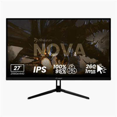 Arozzi Nova 27" IPS, 260Hz, Computer Monitor - Black